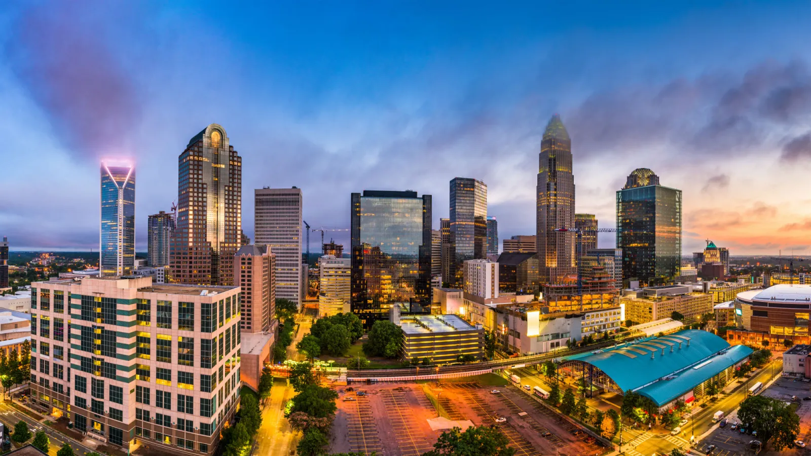 Uptown Charlotte skyline